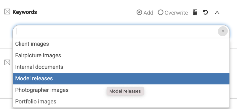keywords model releases